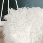 Modern Faux Fur Home Office Chairs, Hairy Chairs For Girls, Makeup Dressing Chairs
