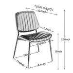 Dining Chairs Set Of 2 Mid Century Modern Retro Faux Leather Chair With Walnut Bentwood Back Upholstered Seat Metal Legs Adjustable Foot For Kitchen Dining Room Chairs