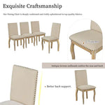 4 Wooden Cushioned Dining Chairs