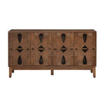 60.5 Mid Century Modern Sideboard Buffet Cabinet With Storage, TV Media Console Table, Storage Cabinet With 4 Doors   Adjustable Shelves For Kitchen Dining Living Room Bedroom Entryway, Walnut