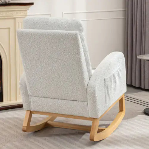 Decorative Rocking Chair With Footrest