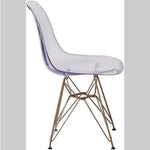 2 Transparent Dining Chairs